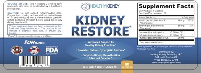 Kidney Restore &amp Kidney Shield 2-Pack Bundle for Kidney Cleanse Support Kidney Function Renal Health and More
