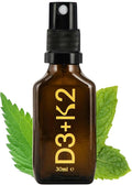 Kurk Vegan Vitamin D3 K2 Spray for Everyday Wellness Delivers K2 MK-7 Vitamin Supplement and 3000IU D3 for Adults Plant Based with Natural Ingredients Refreshing Mint Taste (1 Fl Oz)