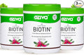 OZiva Plant Based Biotin to Improve Hair Thickness | 100% Natural Biotin from Sesbania Agati Amla &amp Pomegranate | Clinically Proven Biotin Powder for Men &amp Women | 375g Pack of 3 (Classic)