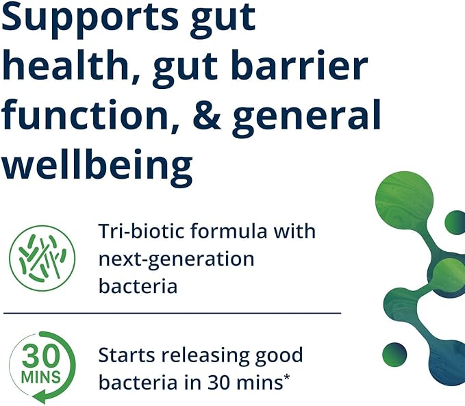 Metagenics UltraFlora Triplebiotic - Prebiotic Probiotic &amp Postbiotic Blend with Akkermansia for Gut Health* - Supports Digestive Balance Microbiome &amp Immune Function* - Shelf-Stable - 30 Ca