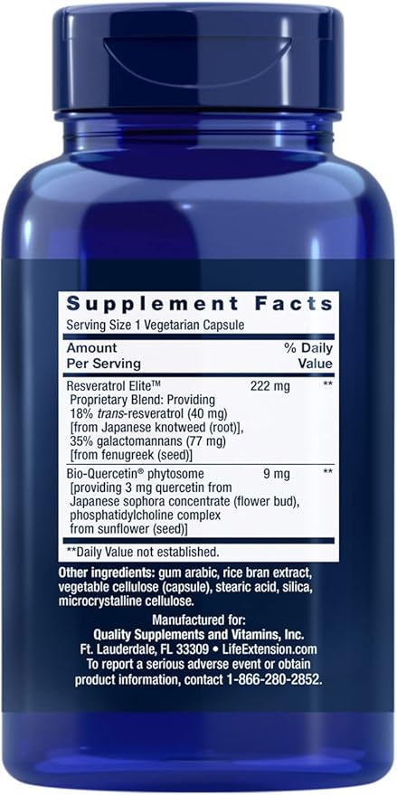 Life Extension Super Ubiquinol CoQ10 60 Softgels and Optimized Resveratrol Elite 60 Vegetarian Capsules Bundle