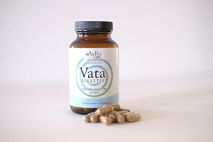 AyBo - Vata Digestive Supports Digestion for Vata Dosha Organic Herbal Supplement 90 Vegetarian Capsules