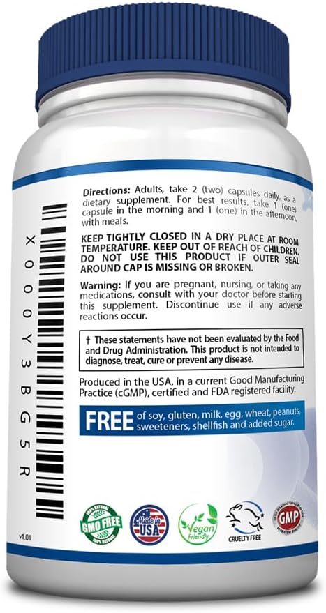 Fungavir Brainol - Targeted Brain Support Supplement - B Vitamins Magnesium Amino Acids St. John's Wort Phosphatidylserine Ginkgo Biloba - Vegan-Friendly - 60 Capsules - 1 Month Supply