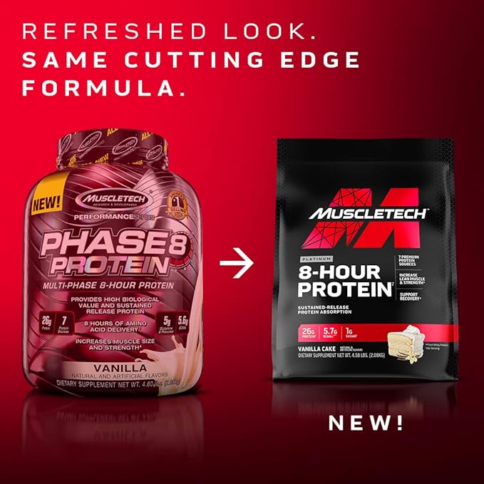 Muscletech Whey Protein Powder Phase8 Protein Powder | Whey &amp Casein Protein Powder Blend &amp Creatine Monohydrate Powder Cell-Tech Creatine Powder | Post Workout Recovery Drink