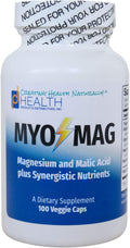 MYO-MAG – Magnesium Energy Enhancer (100 caps) – Synergistic Magnesium and Malic Acid Formula with Coenzyme B Vitamins (B1 B2 B6) – Supports Energy Production Metabolism Muscles Enzyme Systems