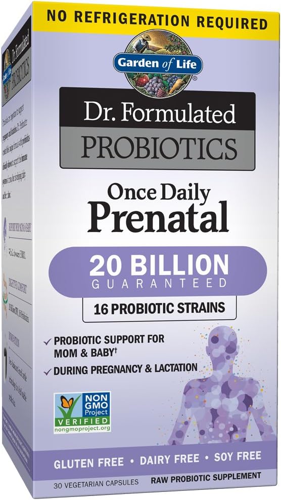 Garden of Life Prenatal Support Bundle – Minami Prenatal DHA Omega 3 Fish Oil (60 Soft gels) + Dr. Formulated Once Daily Prenatal Probiotics for Mom &amp Baby (30 Vegetarian Capsules) Gluten Free