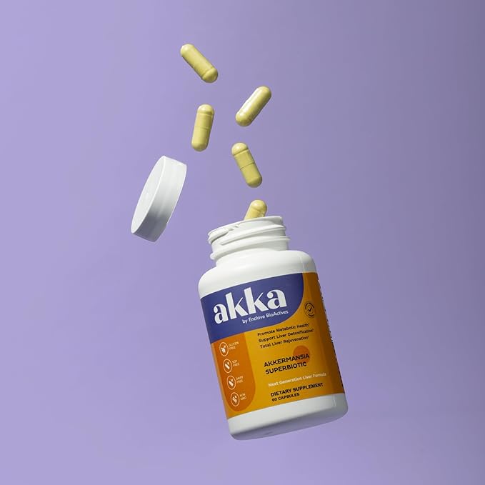 AKKA Premium Liver Cleanse Detox &amp Repair Superbiotic - Supports Liver Health &amp Function Boosts Energy Digestion &amp Metabolism with Bioavailable Pasteurized Akkermansia Non-GMO Gluten-F