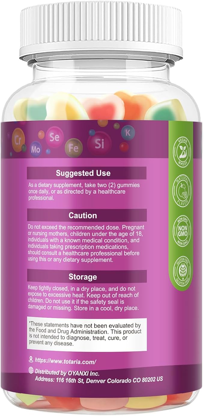 Sugar Free Calcium Magnesium Zinc &amp Womens Multivitamin Gummies Bundle
