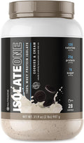 NutraOne IsolateOne Whey Isolate Protein Powder 100% Pure Whey Isolate Powder (Cookies &amp Cream - 28 Servings)