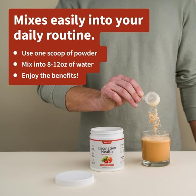 Snap Supplements Circulation Health Blood Circulation Supplements to Support Healthy Blood Flow and Circulation 250g
