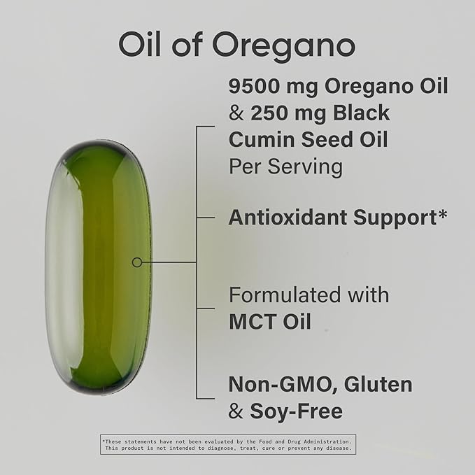 Sports Research® Antioxidant Support Pack - Oil of Oregano 9500mg + Vitamin D3 K2 5000iu + Triple Strength Astaxanthin