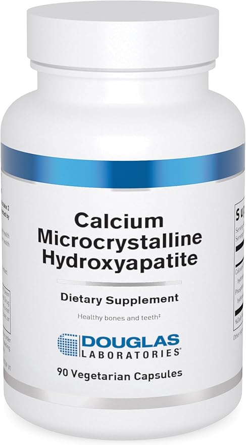 Douglas Laboratories Calcium Microcrystalline Hydroxyapatite - Teeth &amp Bone Health Support* - with Calcium &amp Phosphorus Micronutrients - Dietary Supplements - 90 Vegetarian Capsules