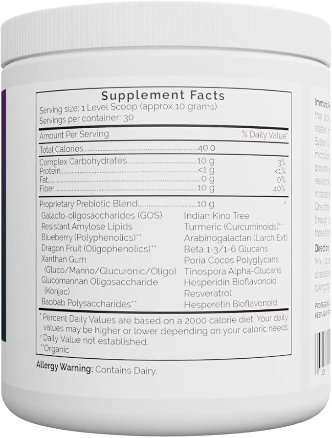Immuno Pre-Byome Immune Support Prebiotic #356 by Systemic Formulas 300 Gram / 11 Oz.