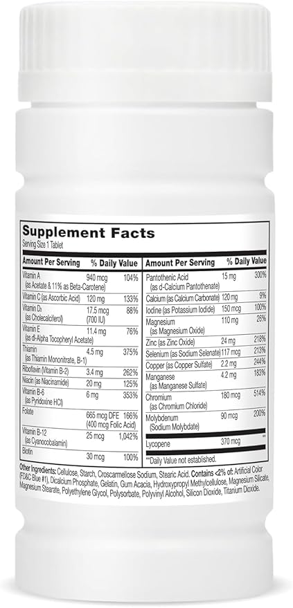 21st Century Men's 50+ One Daily Multivitamin Multimineral Supplement Tablets - 100 ct Pack of 3