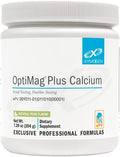 XYMOGEN OptiMag Plus Calcium - Great-Tasting Magnesium Powder with Calcium to Support Calm Behaviors Healthy Mood Healthy Bone + Muscle Function - Pear Flavor with Magnesium Malate (7.2 oz)