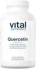 Vital Nutrients Quercetin - Vegan Quercetin Supplement with Bioflavonoids for Sinus Respiratory Heart &amp Immune Function Support - Gluten Dairy Soy Free - 500mg - 200 Capsules