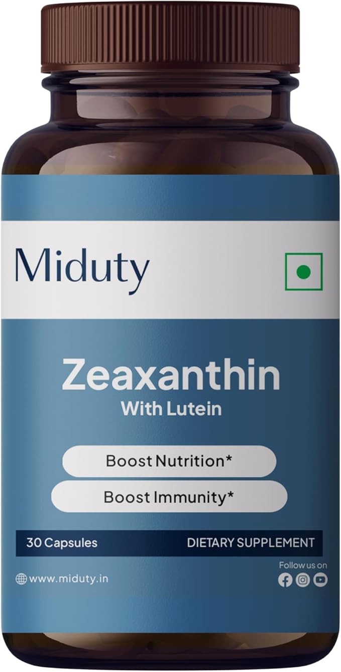 Zeaxanthin &amp Lutein - Eye Health Supplement - Vitamin A - Astaxanthin - Antioxidant Formula - Bluelight Protection - Gluten Free - Non-GMO - 30 Capsules