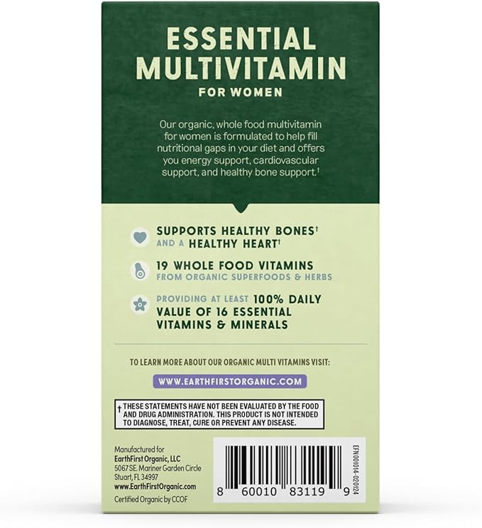 Women’s Multi Once Daily Women's Multivitamin Iron Vitamin B12 &amp More 19 Vitamins from Herbs &amp Superfoods 60 Count