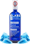Topical Magnesium Oil Spray Glass Bottle from Ancient Zechstein Sea and Trace Mineral 7 floz - Transdermal Pure Magnesium Spray Oil for Feet Muscle Relaxation Leg Cramps Sleep and Overall Health
