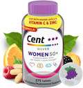 Silver Women 50 Plus Multivitamin for Women Minerals Vitamins &amp Supplements Hair Skin and Nails Vitamins Vitamin C Antioxidants Supplement 275Ct Tablets (275)
