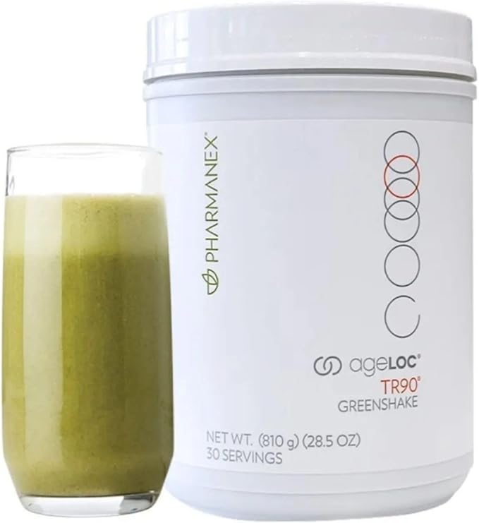 Nu Skin ageLOC TR90 GreenShake | Plant-Based Protein with Supergreens | Pea Rice &amp Chia Blend | Gluten-Free Soy-Free Lactose-Free | Supports Wellness | 30 Servings