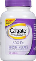 Caltrate Calcium &amp Vitamin D Plus Minerals 600+D3 120 Tablets ( Pack of 1)