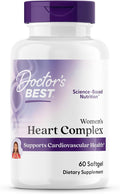 Doctors Best Womens Heart Complex with K2 + CoQ10 Supports Cardiovascular Health Non-GMO Gluten Free Soy Free 60 Softgels