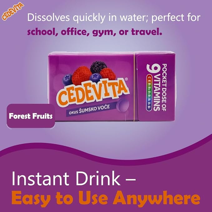 Cedevita Multivitamin Healthy and Sweet Candies - Pack of 8 (Forest Fruit)
