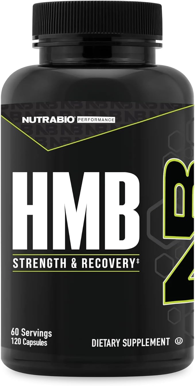 NutraBio HMB Supplement Amino Acid 1000mg 120 Capsules