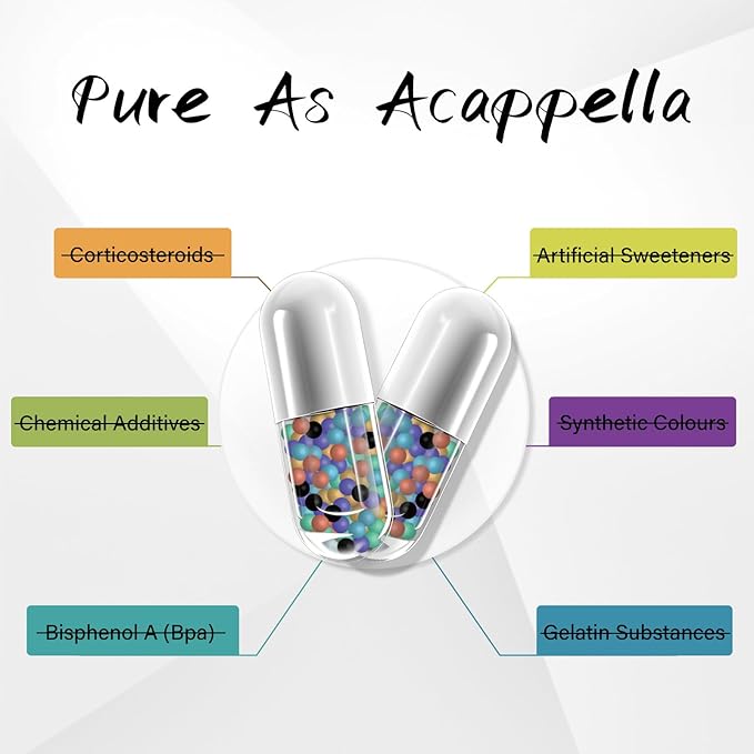 ACAPPELLA Magnesium Glycinate Probiotic for Women Psyllium Husk Capsules Slippery Elm with Marshmallow Root Aloe Vera Capsules Cascara Sagrada DGL Extract Supplement
