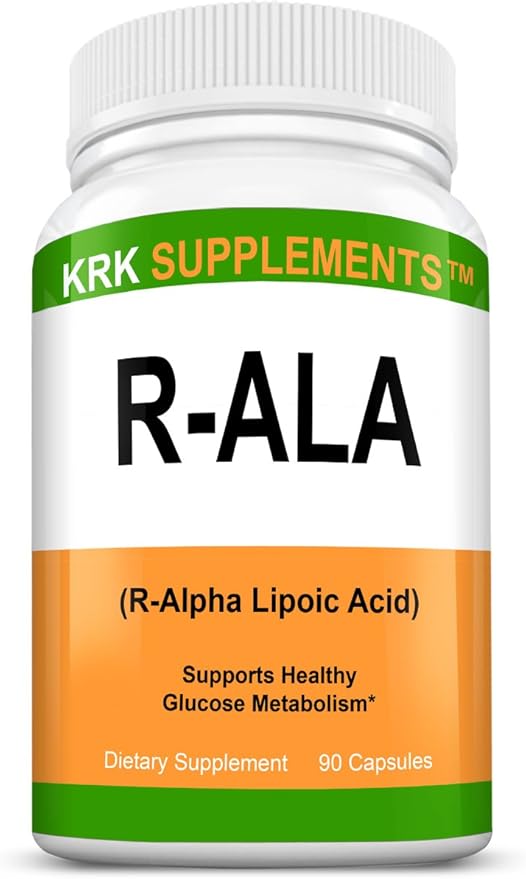 1 Bottle R-ALA R-Alpha Lipoic Acid 200mg 90 Capsules