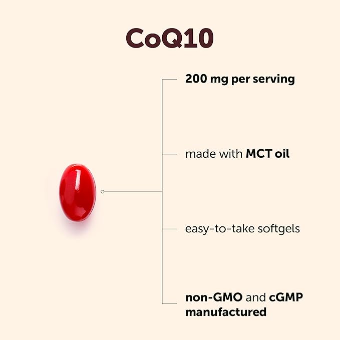 Micro Ingredients CoQ10 200mg Per Serving 240 Softgels | Made with Coconut MCT Oil | Coenzyme Q10 (Ubiquinone) | Non-GMO