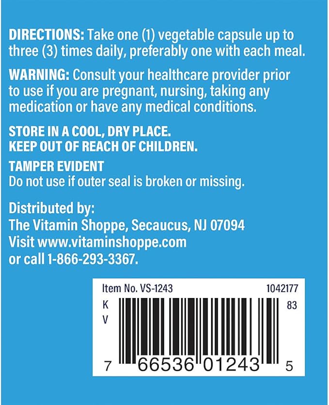 The Vitamin Shoppe Quercetin with Bromelain Antioxidant That Supports (180 Capsules)