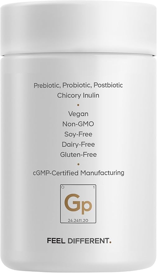 Codeage GLP-1 Probiotic+ - Live Probiotics Akkermansia Clostridium Bifidobacterium Chicory Inulin Probiotic Prebiotics &amp Postbiotics Supplement - 500 Million AFU - 30 Capsules