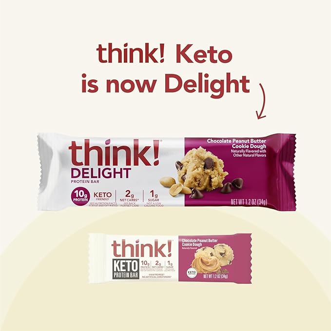 High Protein Snacks | 4 flavor protein bars | Chocolate Peanut Butter Cookie Dough | Chocolate Mousse Pie | Salted Caramel | Lemon Delight No Artificial Sweeteners | Gluten Free | GMO Free | Keto Fri