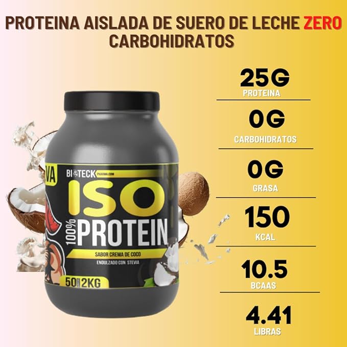 BIOTECKPHARMA | ISO Protein Coconut Cream Flavor ... (Coconut Cream 2KG)