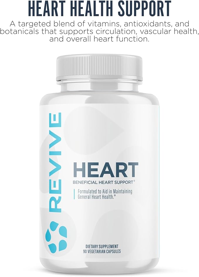 Revive MD Natural Liver Cleanse Detox &amp Repair &amp Heart Support Supplement Bundle