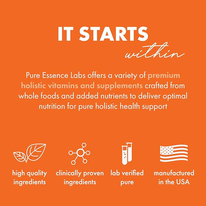 Pure Essence Candex Supplement - Yeast Overgrowth Supplement with Digestive Enzymes Yeast Infection Probiotic Treatment for Men and Women - 80 Capsules