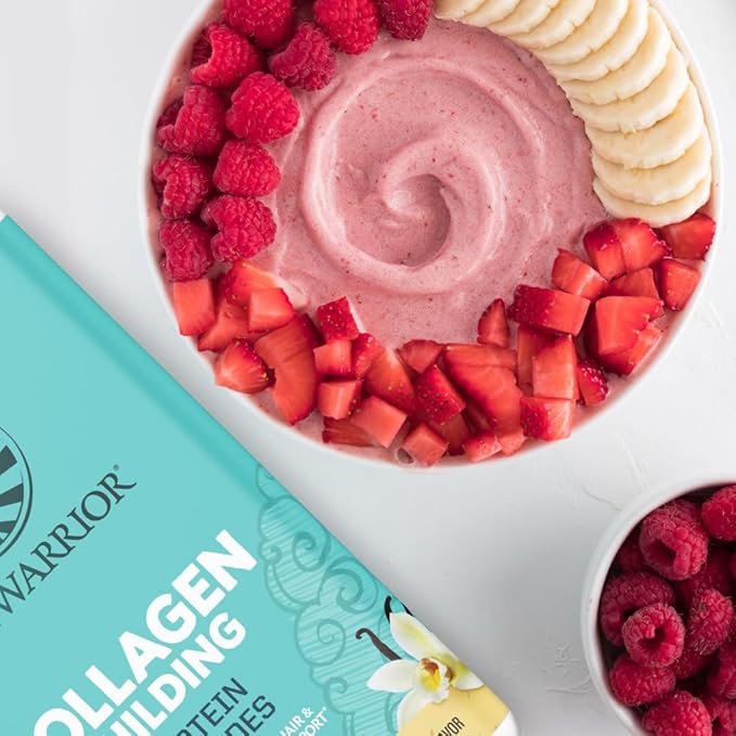 Sunwarrior Collagen Peptides Building Powder | Vegan Collagen for Women Plant-Based Protein Powder | Hyaluronic Acid Biotin Silica Vitamin C for Hair Skin &amp Nails | 40 Servings Vanilla Flavore