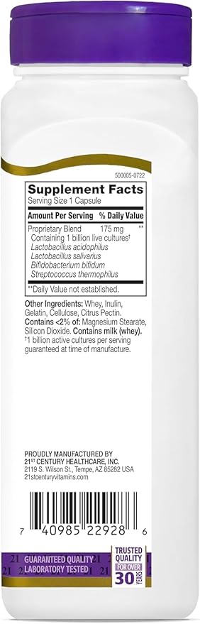 21st Century Acidophilus Probiotic Blend Capsules - 150 ct Pack of 3