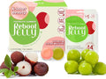 Reboot Probiotic Jelly | 44 Billion CFU Gummies | Vegan Sugar-Free Shelf-Stable | Chewable Lychee &amp Muscat Grape Flavor | 12 Pouches for Gut Health