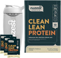 Nuzest Vegan Pea Protein Powder - Clean Lean Protein 10 Servings 20g Protein Smooth Vanilla Protein Shake Mix + Sports Shaker Bottle 24oz