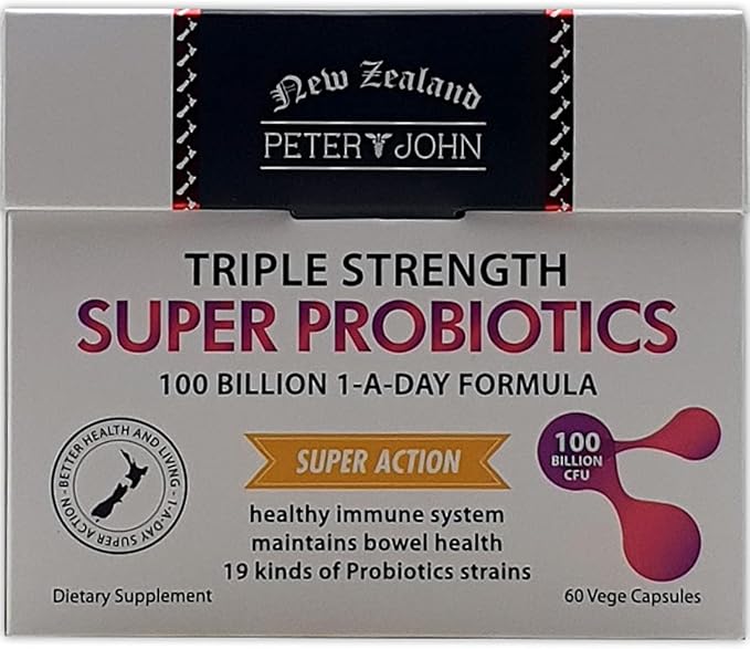 Peter John Super Probiotics 100 Billion 1-A-Day Formula 60 Capsules (1)
