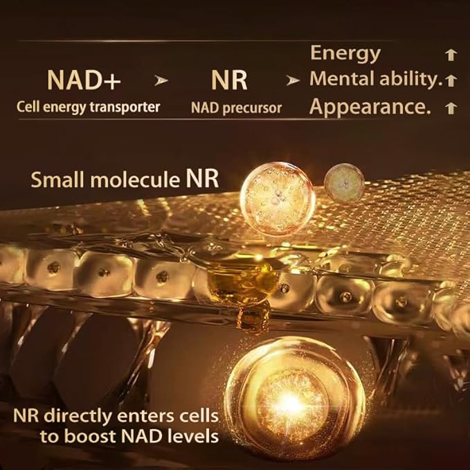NAD Supplement 1200mg - Liposomal NAD+ Nicotinamide Riboside with Resveratrol NAD Plus Boosting - Support Cellular Health Stamina &amp Healthy Aging for Women &amp Men- 120 Softgels