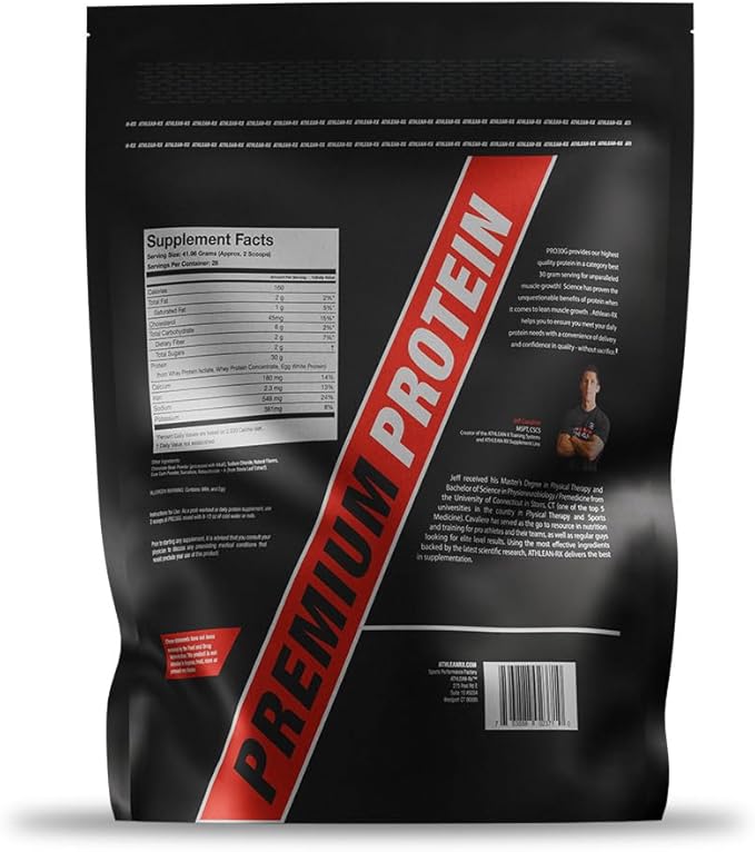 ATHLEAN-X PRO-30G Premium Whey Protein Isolate Powder Chocolate Salted Caramel Gluten-Free Low Sugar 30g of High Protein Powder for Muscle Recovery &amp Growth
