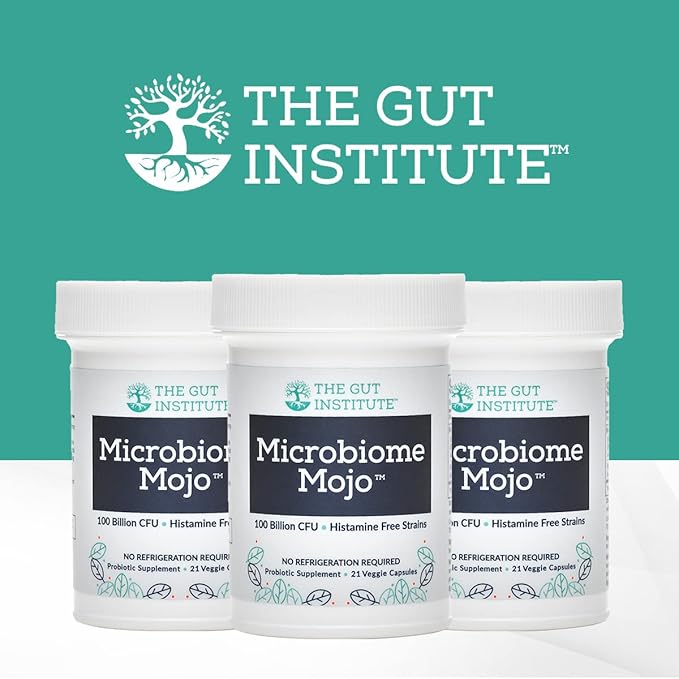Microbiome Mojo 2-in-1 High Potency Probiotics - 100 Billion CFUs Plus 500 Million viable Soil-Based Probiotics per Capsule - 28 Count - No Refrigeration Needed - Made in The USA