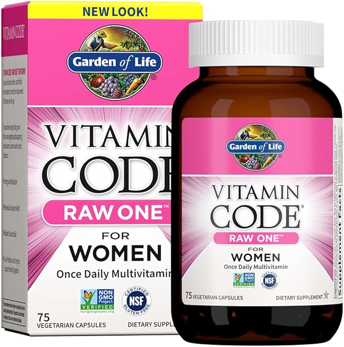 Garden of Life Vitamin Code Raw One Once Daily Multivitamin Capsules &amp Vitamin D