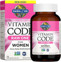 Garden of Life Vitamin Code Raw One for Women Once Daily Women's Multivitamin - 75 Capsules One a Day Vitamins Whole Food Iron Probiotics for Digestive Health Gluten Free Vegetarian