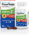 PreserVision AREDS 2 Eye Vitamins with CoQ10 for Heart Health #1 Eye Doctor Recommended Brand Lutein and Zeaxanthin Supplement with Vitamin C &amp E Zinc and Copper 80 Softgels