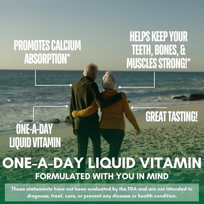 Tropical Oasis Liquid Calcium Magnesium | Promotes Strong Bones &amp Healthy Teeth | 98% Max Absorption | 32 Fl Oz 64 Serv